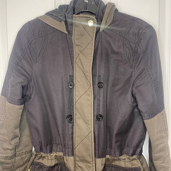 Express Black & Green Contrast Jacket Coat - XS - Picture 4 of 16